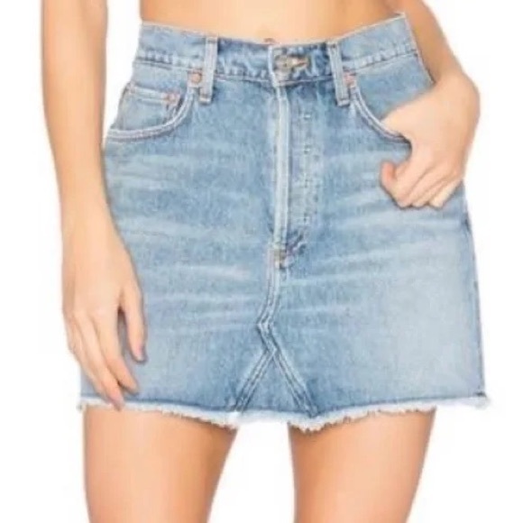 Agolde Quinn denim skirt - Picture 2 of 5